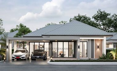 บ้านเดี่ยวกว้างขวาง สไตล์โมเดิร์น 3 ห้องนอน 2 ห้องน้ำ วิวภูเขา บรรยากาศธรรมชาติ ก่อสร้างเสร็จแล้ว 90% อ.ขนอม จ.นครศรีธรรมราช