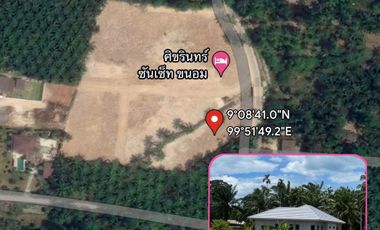 บ้านเดี่ยวกว้างขวาง สไตล์โมเดิร์น 3 ห้องนอน 2 ห้องน้ำ วิวภูเขา บรรยากาศธรรมชาติ ก่อสร้างเสร็จแล้ว 90% อ.ขนอม จ.นครศรีธรรมราช