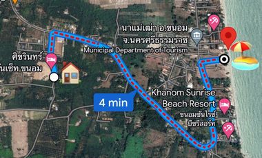 บ้านเดี่ยวกว้างขวาง สไตล์โมเดิร์น 3 ห้องนอน 2 ห้องน้ำ วิวภูเขา บรรยากาศธรรมชาติ ก่อสร้างเสร็จแล้ว 90% อ.ขนอม จ.นครศรีธรรมราช