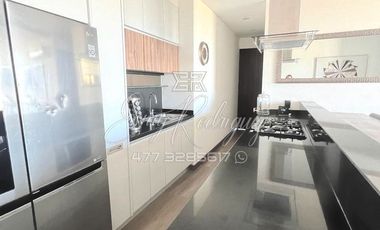 DEPARTAMENTO EN RENTA León,Gto; NYMPHE TOWERS, 140 m2, 2 REC, CUARTO DE SERVICIO, DE LUJO