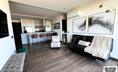 DEPARTAMENTO EN RENTA León,Gto; NYMPHE TOWERS, 140 m2, 2 REC, CUARTO DE SERVICIO, DE LUJO