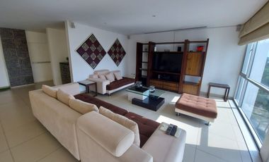 Samborondon, Renta Departamento 3 Dorm con Vista Al Rio Amoblado