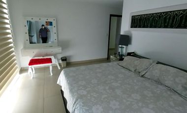 Samborondon, Renta Departamento 3 Dorm con Vista Al Rio Amoblado