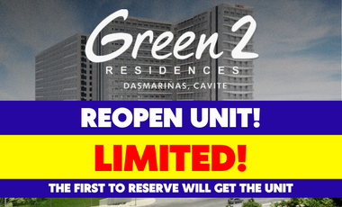 REOPEN UNIT! SMDC Green 2 Residences Condo for Sale in Dasmariñas Cavite near De La Salle University