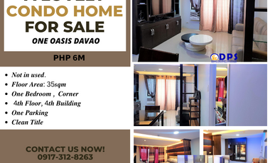 1-Bedroom Condo unit with Parking for Sale in One Oasis Condominium Ecoland Davao City