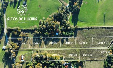 Parcelas en Venta en Altos de Liucura, Paillaco, Región de Los Ríos.