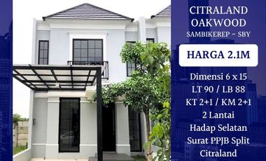Dijual Rumah Baru Minimalis Modern Murah Langka Di Citraland Oakwood Surabaya Barat