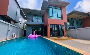 Beautiful and Unique 3-bedroom, 2-story pool villa for Sale in Aonang, Krabi.