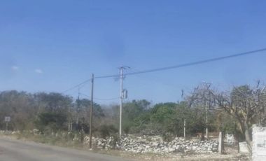 TERRENO EN VENTA EN TETIZ, YUC. MÉX., A PIE DE CARRETERA IDEAL PARA DESARROLLO