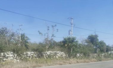 TERRENO EN VENTA EN TETIZ, YUC. MÉX., A PIE DE CARRETERA IDEAL PARA DESARROLLO