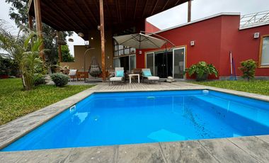 CASA DE CAMPO CON  PISCINA Y LINDA ARQUITECTURA 🔆🏡