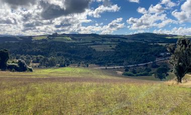 Campo de 87,6 hectáreas colindante a carretera, con río y a 15 min de Los Muermos