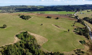 Campo de 87,6 hectáreas colindante a carretera, con río y a 15 min de Los Muermos