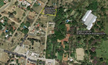 Terreno de 2,089 m2 en venta en el poblado de Buena Vista, Ixtlahuacán de los Membrillos, Jalisco, pegado al casco de la ex-hacienda.