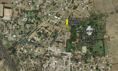 Terreno de 2,089 m2 en venta en el poblado de Buena Vista, Ixtlahuacán de los Membrillos, Jalisco, pegado al casco de la ex-hacienda.