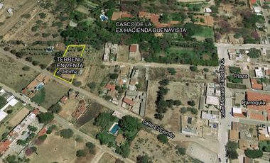Terreno de 2,089 m2 en venta en el poblado de Buena Vista, Ixtlahuacán de los Membrillos, Jalisco, pegado al casco de la ex-hacienda.