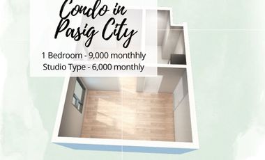 Condo 1-BR 30 sqm 9K Monthly NO DOWN PAYMENT PRE SELLING IN PASIG