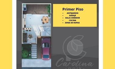 VENTA CASA CONJUTO BOCONO CAROLINA PÁRK