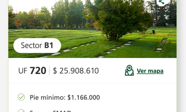 Sepultura en Cementerio Parque del Recuerdo