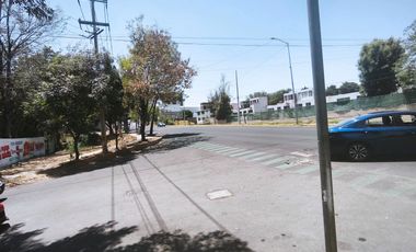 renta terreno en esquina sobre av.forjadores puebla