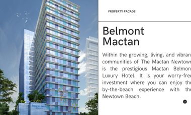 For Sale Luxurious Income Generating Condotel located in Mactan, Lapu-Lapu City.