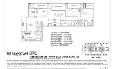 Opulent 3 Bedroom with 5 CR Condo at Mantawi Residences