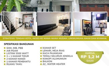 Rumah Dijual di Kota Palembang Dekat Social Market, Palembang Indah Mall
