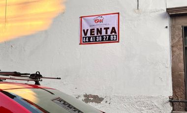 VENTA DE PREDIO EN EQUINA EN ZONA CENTRO DE SAN LUIS POTOSI