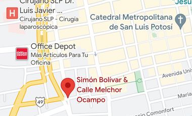 VENTA DE PREDIO EN EQUINA EN ZONA CENTRO DE SAN LUIS POTOSI