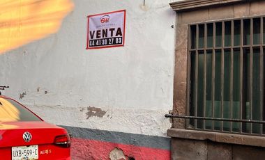 VENTA DE PREDIO EN EQUINA EN ZONA CENTRO DE SAN LUIS POTOSI