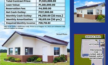 Pre – Selling House and Lot in Baras, Rizal with 86.25sqm Lot Area PH2777