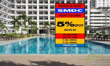 RENT TO OWN CONDO in Taguig City at SMDC GRACE RESIDENCES Near in BGC ,Vista Malls and Naia Airport.