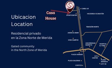 Casa con alberca privada, terraza techada, cochera para dos autos, venta, Xcanatun, Merida, Yucatan.