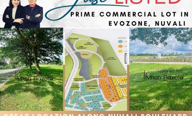 High Visibility Prime Commercial Lot For Sale at Lakeside Evozone Nuvali Laguna Along The Main Road