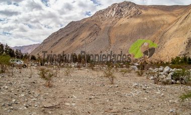 Parcela en Cochiguaz con agua de riego. 6.100 m2., Valle del Elqui. $60 millones