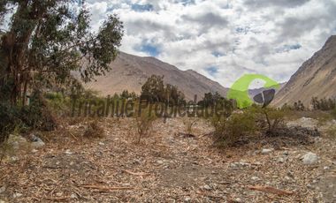 Parcela en Cochiguaz con agua de riego. 6.100 m2., Valle del Elqui. $60 millones