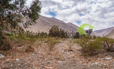 Parcela en Cochiguaz con agua de riego. 6.100 m2., Valle del Elqui. $60 millones