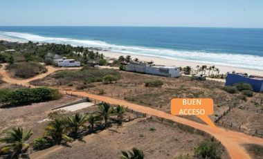 se vende un terreno en playa agua blanca, con vista al mar, Pto Esc. Oax.
