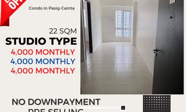 Cheapest Condo in Pasig Ortigas 4K monthly Studio Type