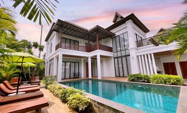 Modern Tropical 4-bedroom pool villa close to the beach for sale in Aonang, Krabi