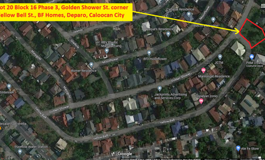 408 sqm Corner Residential Lot For Sale in BF Homes Phase 3 Caloocan