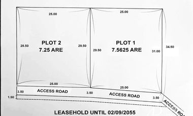 LEASEHOLD TWO PLOT OF LAND IN KEROBOKAN