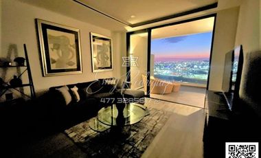 DEPARTAMENTO EN RENTA, AMUEBLADO, EXCLUSIVO RESIDENCIAL DE MAYOR LUJO VERTICAL EN ZONA SURESTE DE LEÓN, ENTREGA INMEDIATA, 10,000 m2 DE AMENIDADES DE