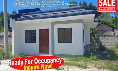 Ready For Occupancy Unit in Mansilingan. Very Near the Road.