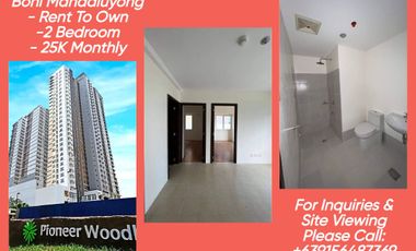 479K To Move in 2 Bedroom Condo In Pioneer Mandaluyong Rent To Own