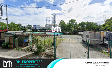 For Lease/Rent: Prime Commercial Property in corner EDSA, Brgy. Greenhills, San Juan City