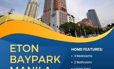3BR Eton Baypark Manila Condo For Sale near US Embasssy