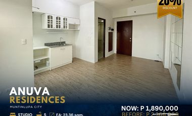 For Sale: Unfurnished Studio in Anuva Residences Muntinlupa