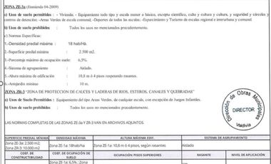 Terreno Urbano 4.600 MT2 Rene Schneider 3UF mt2