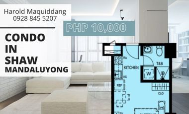 Affordable Condo in Mandaluyong 10,000 monthly Studio 24 sqm with No Down Payment